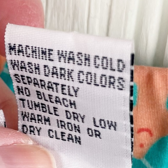 Vintage Lilly Pulitzer Cropped Capri Cotton Pants Green Fishy Print Size Small - Picture 8 of 9